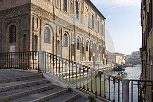 The historical building of Scuola Grande della Misericordia in Venice, Italy
