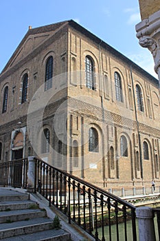 The historical building of Scuola Grande della Misericordia in Venice, Italy