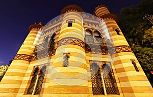 The historical building of tourisme office in Seville, Spain.