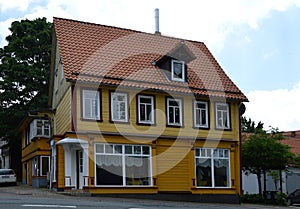 Historical Building in the Town of St. Andreasberg, Lower Saxony