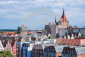 Historical buildings in the city Rostock, Germany