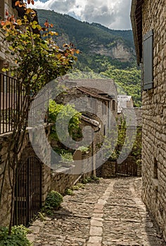 Historical buildings in the commune of Sainte-Enimie, Gorges du Tarn Causses, Occitania, France