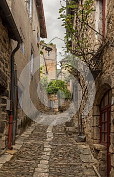 Historical buildings in the commune of Sainte-Enimie, Gorges du Tarn Causses, Occitania, France