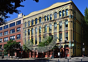 Historical Buildings in Downtown Portland, Oregon