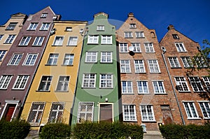 Historical buildings in Gdansk