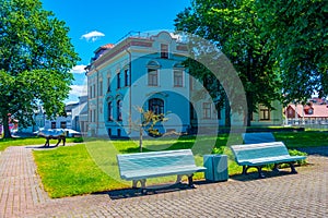 Historical buildings in Latvian town Ventspils