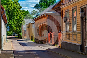 Historical buildings in Latvian town Ventspils