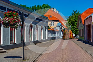 Historical buildings in Latvian town Ventspils