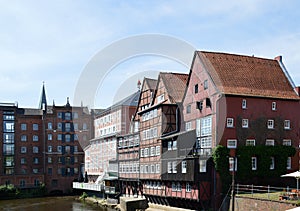 Historical Buildings in the Old Town of Lueneburg, Lower Saxony