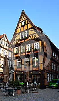 Historical Buildings in the Old Town of Quedlinburg, Saxony - Anhalt