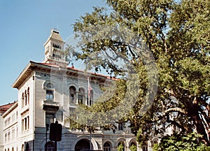 Historical Buildings in the Old Town of Savannah, Georgia