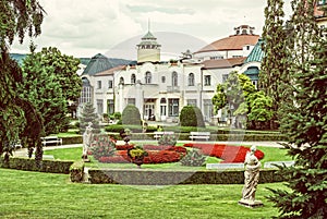 Historical buildings in Piestany spa, Slovakia