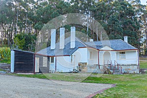 Historical buildings at Port Arthur Historic site in Tasmania, Australia