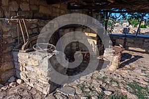 Historical buildings at Qala Ethnographic Complex in Azerbaijan