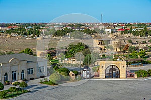 Historical buildings at Qala Ethnographic Complex in Azerbaijan