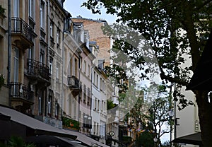 Historical Buildings at the Square Place d Armes in the Capital of Luxemburg photo