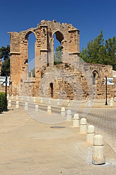 Historical buildings in the town of Famagusta, Northern Cyprus