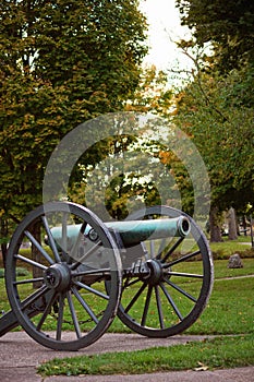 Historical cannon in Grant Park