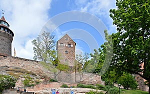 Historical Castle in the Old Town of Nuremberg, Franconia, Bavaria