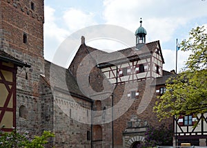 Historical Castle in the Old Town of Nuremberg, Franconia, Bavaria