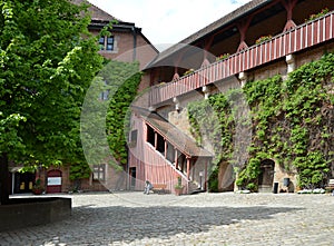 Historical Castle in the Old Town of Nuremberg, Franconia, Bavaria