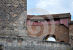 Historical Castle in the Old Town of Nuremberg, Franconia, Bavaria