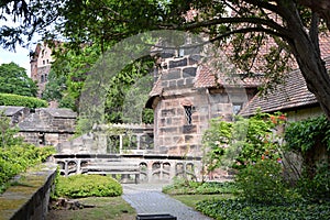 Historical Castle in the Old Town of Nuremberg, Franconia, Bavaria