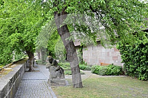 Historical Castle in the Old Town of Nuremberg, Franconia, Bavaria