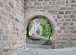 Historical Castle in the Old Town of Nuremberg, Franconia, Bavaria