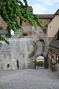 Historical Castle in the Old Town of Nuremberg, Franconia, Bavaria