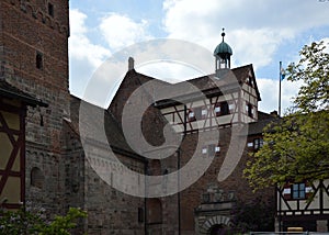 Historical Castle in the Old Town of Nuremberg, Franconia, Bavaria