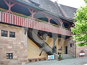 Historical Castle in the Old Town of Nuremberg, Franconia, Bavaria