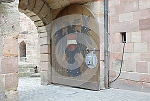 Historical Castle in the Old Town of Nuremberg, Franconia, Bavaria