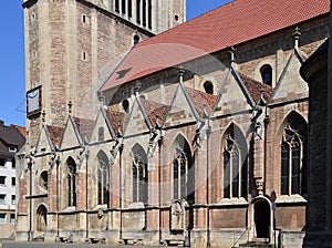 Historical Cathedral in the Old Town of Braunschweig, Lower Saxony