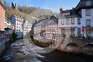 The historical center of the medieval town of Monschau, North Rhine Westfalia, Germany