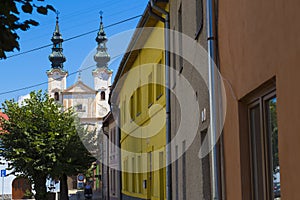 Historické centrum starého stredovekého mesta Podolinec. Slovensko. Európa