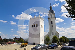 Historické centrum starého města Spišská Bělá. na Slovensku. Evropa