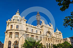 The historical center of the Valencia city, Spain