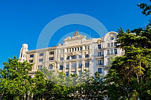 The historical center of the Valencia city, Spain