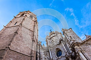 The historical center of the Valencia city, Spain