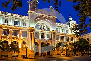 The historical center of the Valencia city, Spain