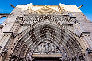 The historical center of the Valencia city, Spain