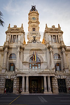 The historical center of Valencia city, Spain
