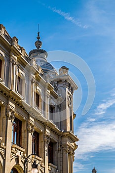 The historical center of Valencia city, Spain