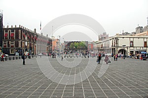 Historical centre in Mexico city.