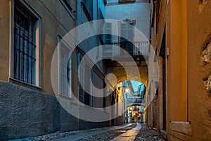 Centre of Orta San Giulio, Italy photo