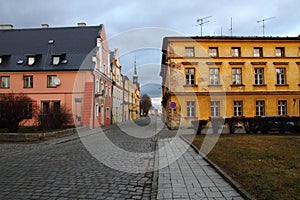 historical centrum in Vidnava city