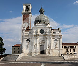 historical church called BASILICA DI MONTE BERICO in the Italian photo