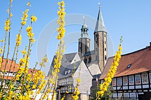 Historical church of Goslar in Germany