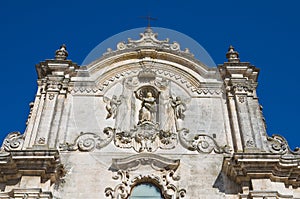 Historical church of Matera. Italy.